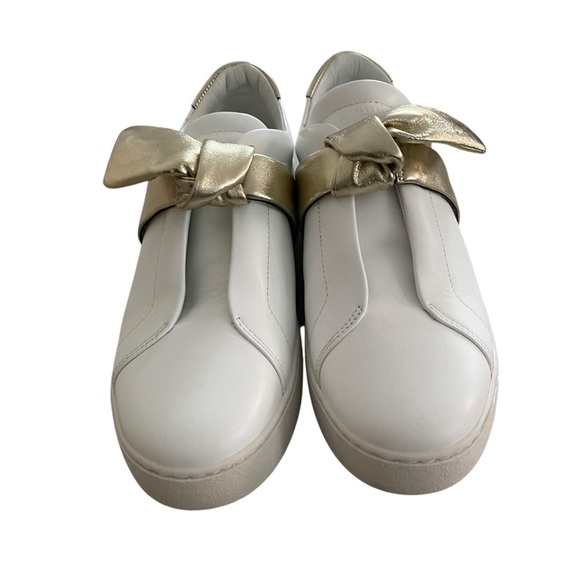 Alexandre Birman White and Gold Women's Shoes Size US8 EU 38 - Picture 8 of 10